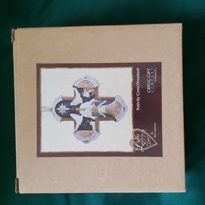 *NEW* Nativity Cross Ornament